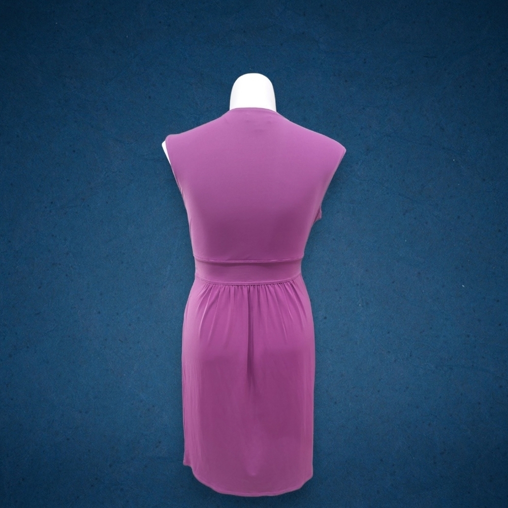 Raspberry Radiance: The Perfect Faux-Wrap Dress - Picture 3 of 9